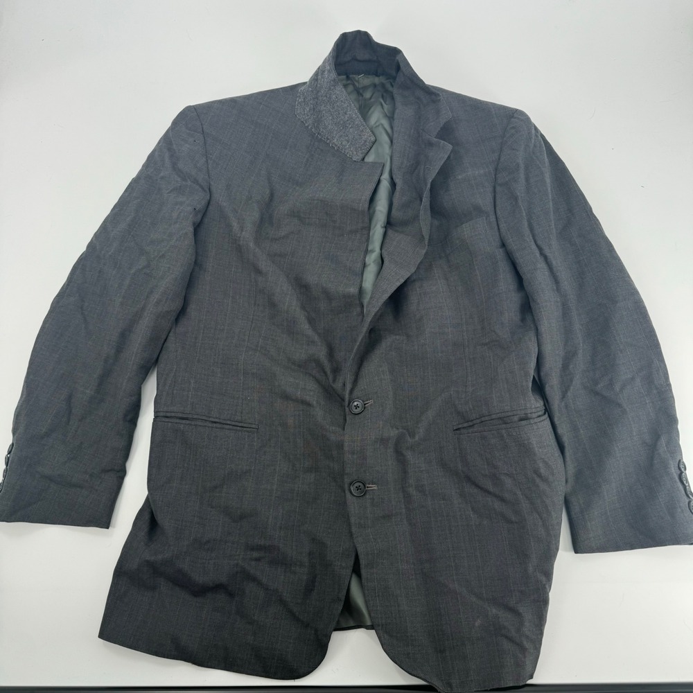 Polo Ralph Lauren Blazer Sport Coat Herringbone Gray Men's Union Made‎ USA